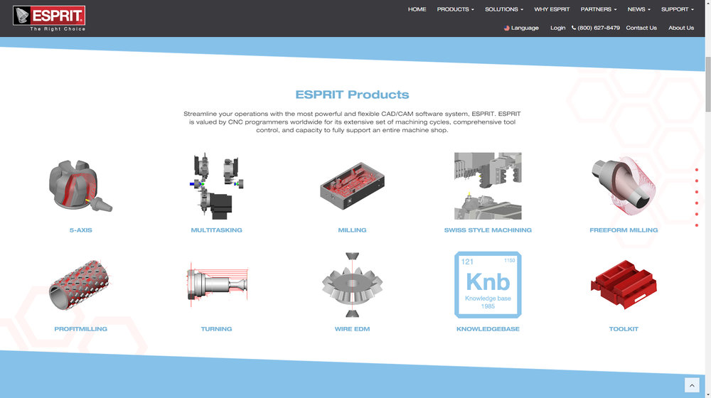 ESPRIT CAD/CAM Software má nové webové stránky a logo